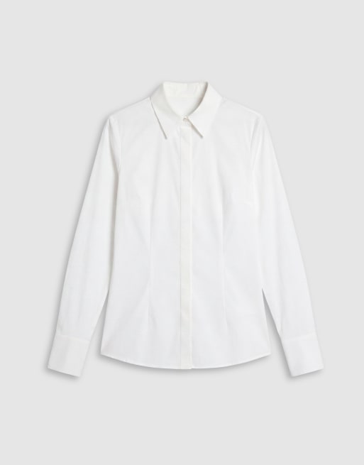 ASOS DESIGN getailleerd overhemd in wit, 5 van 8