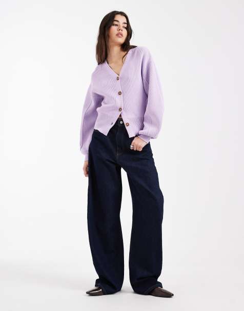 ASOS DESIGN - Getailleerd vest met structuur in lila - view 1