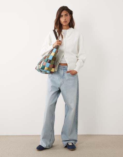 ASOS DESIGN - Getailleerd vest van wolmix met ronde hals en bedekte knopen in crème - view 1