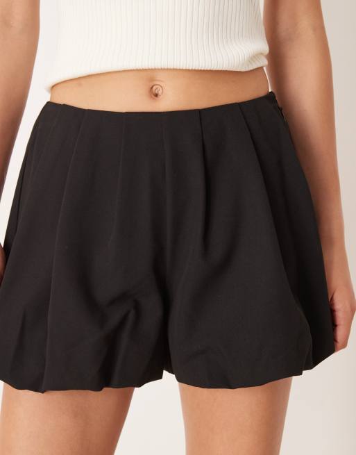 ASOS DESIGN - Getailleerde microshort met noppenzoom in zwart, 5 van 5