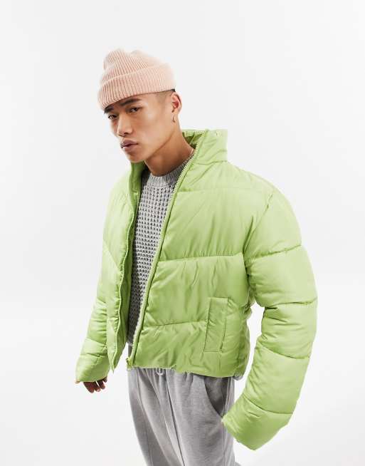 ASOS DESIGN - Gewatteerd jack in groen 