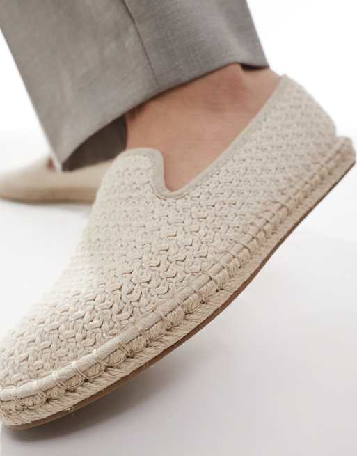 ASOS DESIGN - Geweven espadrilles in gebroken wit, 4 van 4