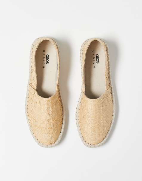 ASOS DESIGN - Geweven espadrilles in stone - view 1