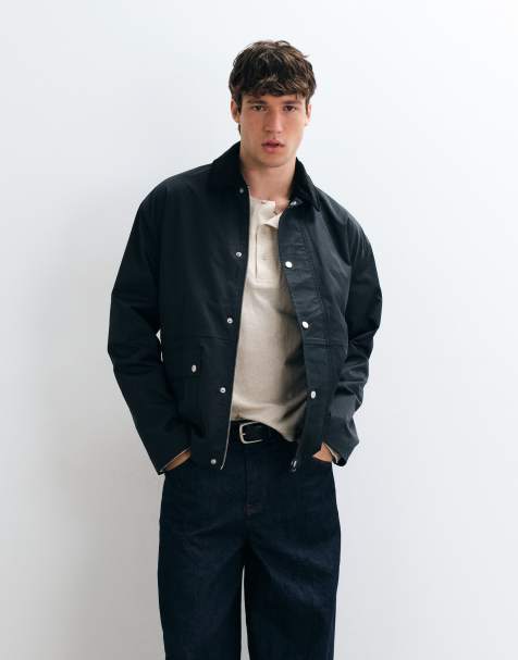 ASOS DESIGN giacca barn oversize nera - view 1