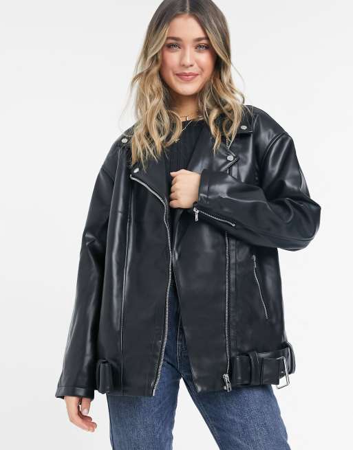Giacca biker oversize new arrivals