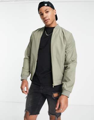 Asos Uomo Abbigliamento Cappotti e giubbotti Giacche Giacche estive colore kaki Giacca bomber leggera 
