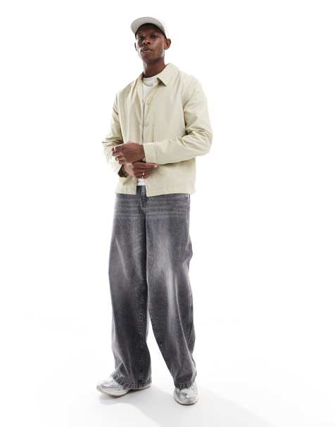 ASOS DESIGN - Giacca coach leggera color pietra - view 1