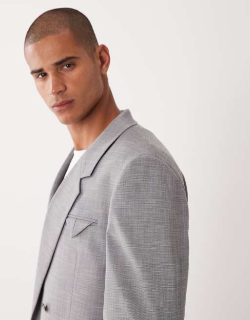 ASOS DESIGN - Giacca da abito comoda grigio medio, 4 di 5
