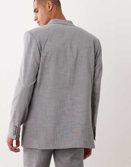 ASOS DESIGN - Giacca da abito comoda grigio medio, 5 di 5