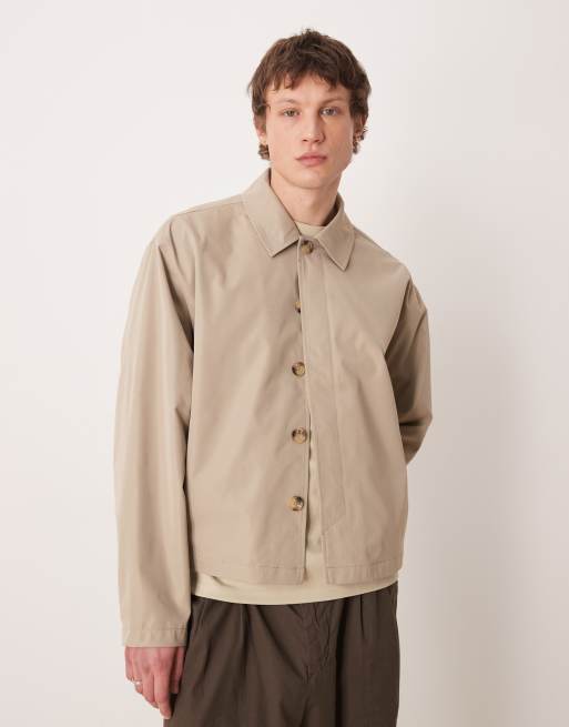 ASOS DESIGN - Giacca da abito oversize color pietra