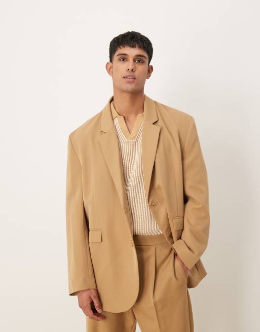 ASOS DESIGN - Giacca da abito oversize extra larga color cammello