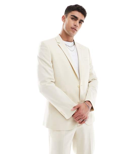 ASOS DESIGN - Giacca da abito regular color pietra - view 1