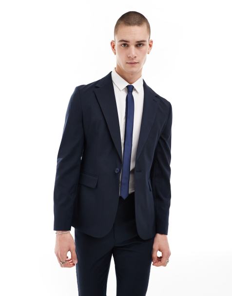 ASOS DESIGN - Giacca da abito skinny blu navy - view 1
