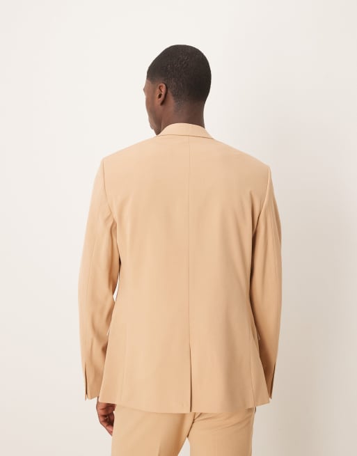 ASOS DESIGN - Giacca da abito skinny elasticizzata in quattro direzioni color pietra, 3 di 5