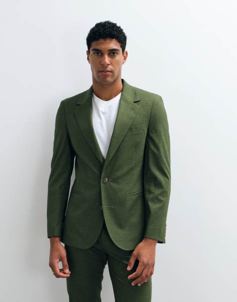 ASOS DESIGN - Giacca da abito skinny verde - view 1
