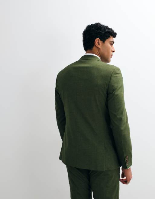 ASOS DESIGN - Giacca da abito skinny verde, 4 di 5