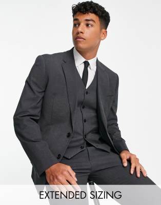 ASOS DESIGN - Giacca da abito slim antracite - view 1