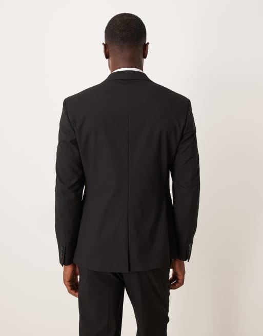 ASOS DESIGN - Giacca da abito slim nera, 4 di 5