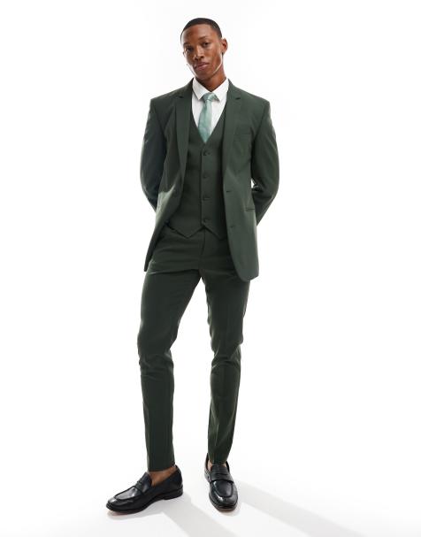 ASOS DESIGN - Giacca da abito slim verde scura - view 1