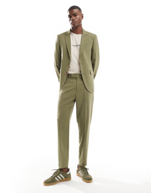 ASOS DESIGN - Giacca da abito slim verde scura, 2 di 5