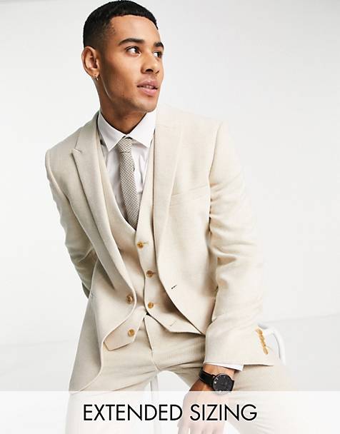 Blazer in Tweed da Uomo Designer Gilet Pantaloni Tuta 3 pezzi venduti separatamente NUOVA 