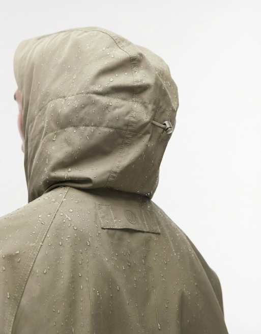ASOS DESIGN giacca da tuta con cappuccio stormMAX™ idrorepellente color kaki, 2 di 5