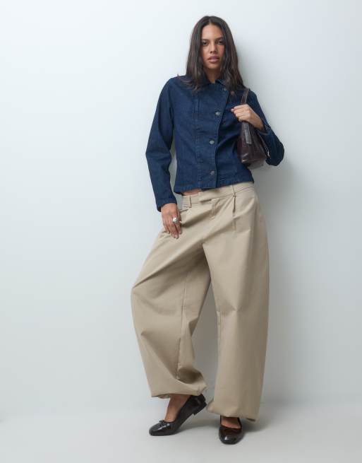 ASOS DESIGN giacca di jeans con vita stretta in rinse, 2 di 4