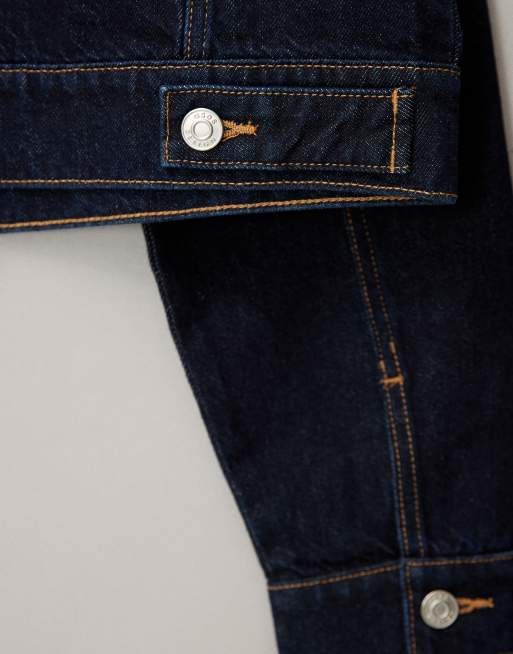 ASOS DESIGN - Giacca di jeans corta slavata, 6 di 7
