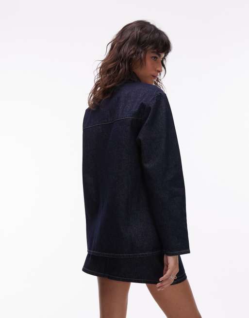 ASOS DESIGN - Giacca di jeans lavaggio rinse wash, 4 di 4