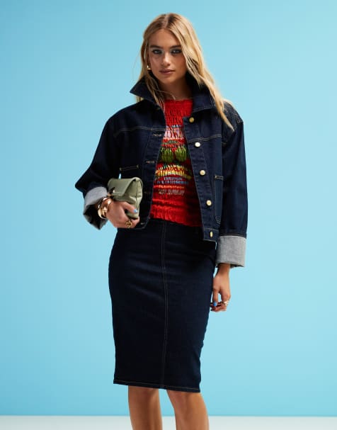ASOS DESIGN - Giacca di jeans lavaggio risciacquato con tasche sul davanti in coordinato - view 1