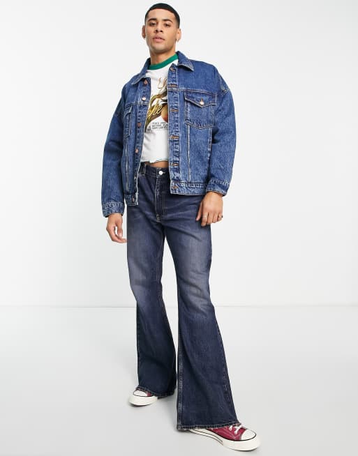 ASOS DESIGN Giacca di jeans oversize lavaggio scuro vintage ASOS