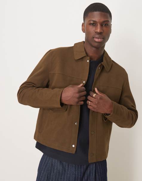 ASOS DESIGN - Giacca harrington corta marrone - view 1