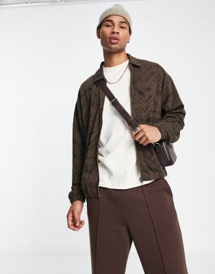 Giacca Harrington Panna Da Uomo In Cotone Made In England - Man Light Cream Harrington Jacket