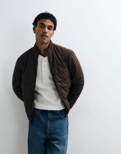 ASOS DESIGN giacca imbottita foderata marrone - view 1