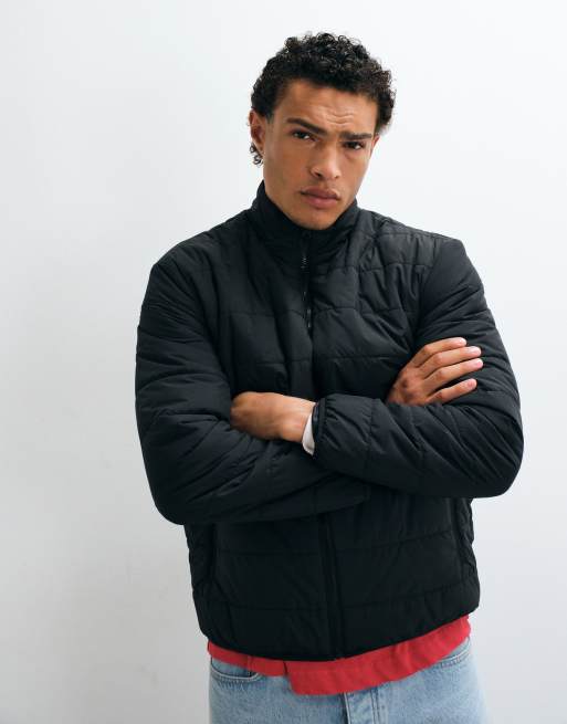 ASOS DESIGN giacca imbottita nera, 4 di 5