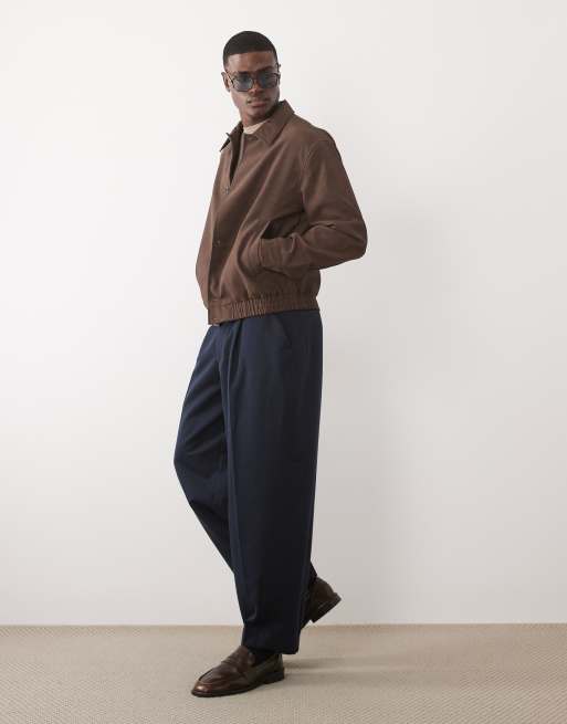 ASOS DESIGN - Giacca in camoscio sintetico marrone, 2 di 5
