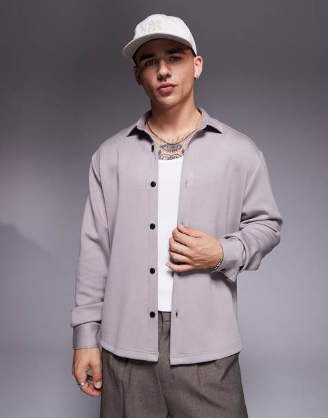 ASOS DESIGN - Giacca in jersey grigia - view 1