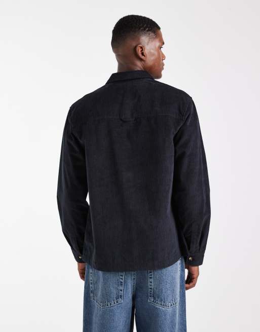 ASOS DESIGN - Giacca nera a coste, 3 di 5