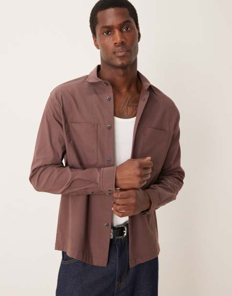 ASOS DESIGN - Giacca oversize squadrata marrone - view 1
