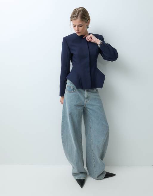 ASOS DESIGN giacca sartoriale con fondo peplo, 5 di 5