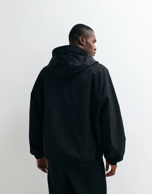 ASOS DESIGN giacca sportiva con cappuccio stormMAX™ nera, 4 di 5