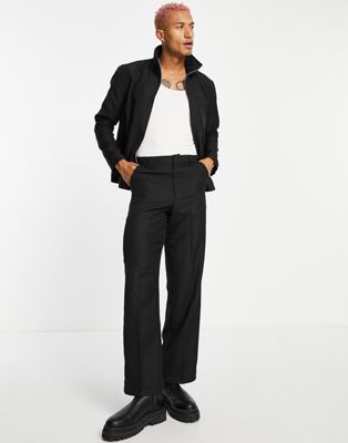 Giacca sportiva elegante nero leopardato jacquard in coordinato Asos Uomo Abbigliamento Cappotti e giubbotti Giacche Giacche jacquard 