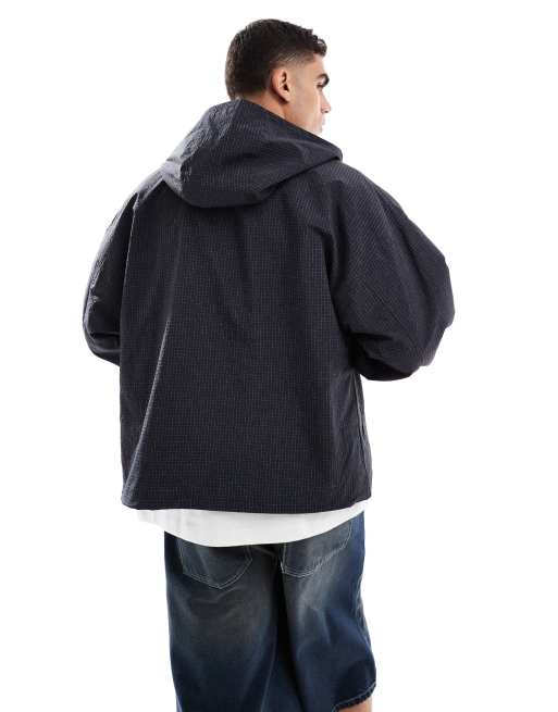 ASOS DESIGN - Giacca sportiva oversize nera, 2 di 4