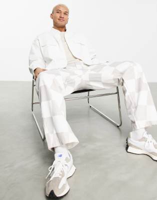 Giacca squadrata bianca con bordi grezzi-Bianco - ASOS DESIGN Camicia donna  - immagine2