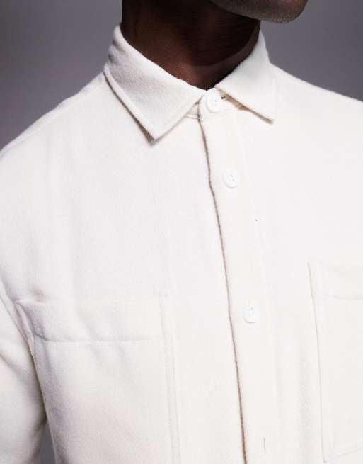 ASOS DESIGN - Giacca squadrata in misto lana color pietra scura, 3 di 4