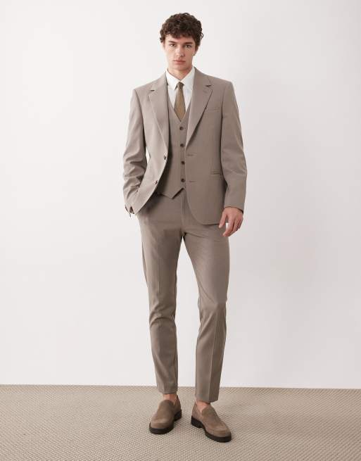 ASOS DESIGN - Giacca da abito skinny color pietra, 2 di 5