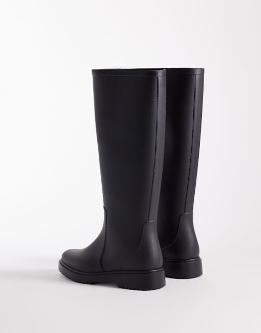 ASOS DESIGN - Gigi - Stivali da pioggia neri, 3 di 4