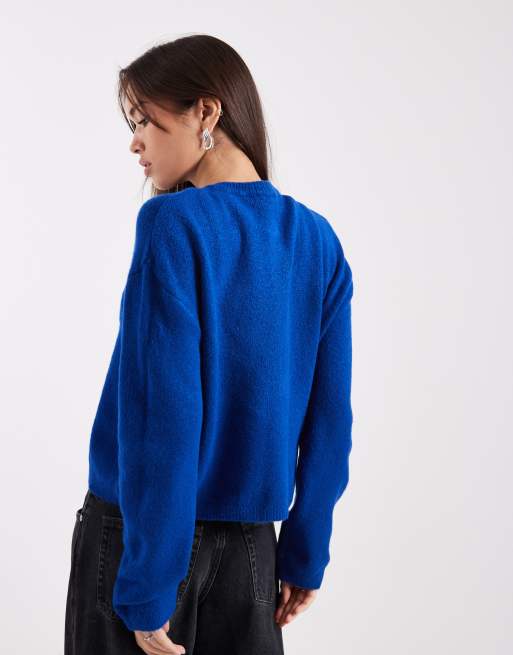 ASOS DESIGN - Gilet à boutons contrastants - Cobalt, 4 de 4