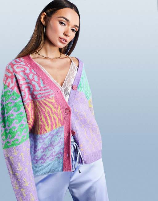 ASOS DESIGN - Gilet à motif color block - Multicolore