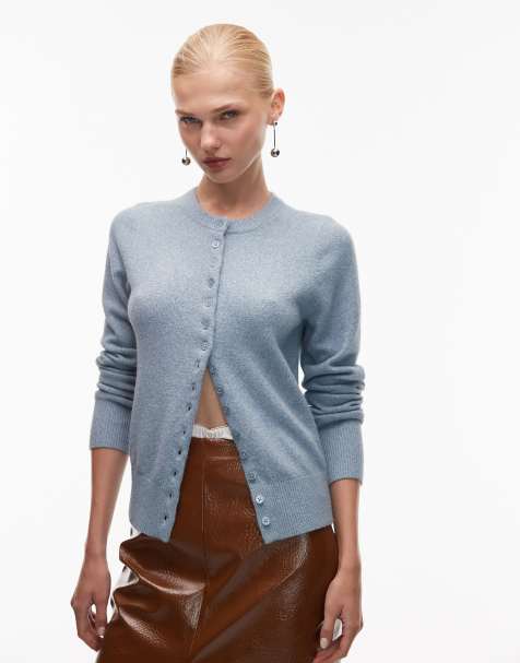 ASOS DESIGN - Gilet ajusté d'épaisseur moyenne - Bleu - view 1